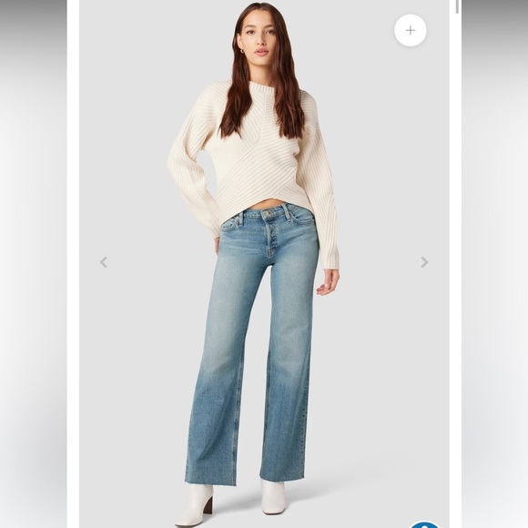 Hudson High Rise Wide Leg Jeans - Picture 2 of 11